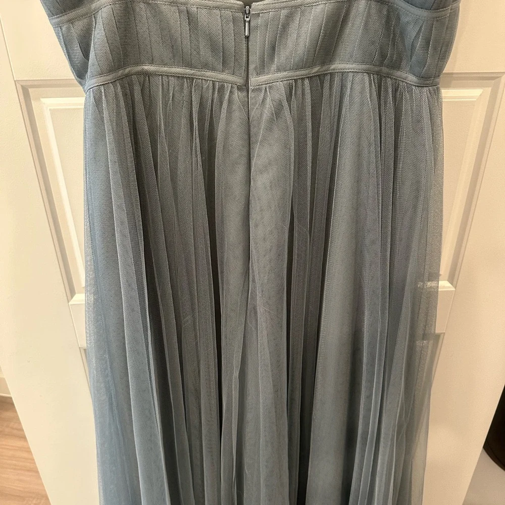 Jenny Yoo Mayan Blue Soft Tulle - Picture 8 of 12